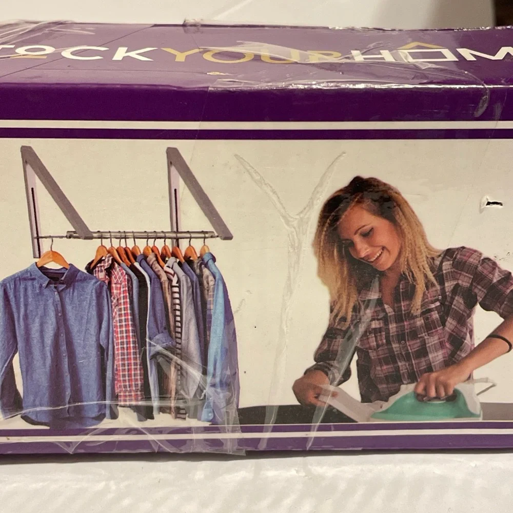 Retractable Clothes Rack | Wall-Mounted Hanger for Space-Saving - COMPLETE